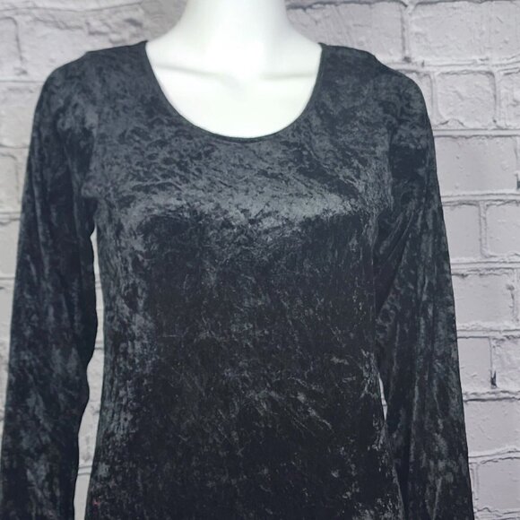 Rainbeau Black Velour Feather Trimmed Cat Leotard, Women's Small - Picture 1 of 11